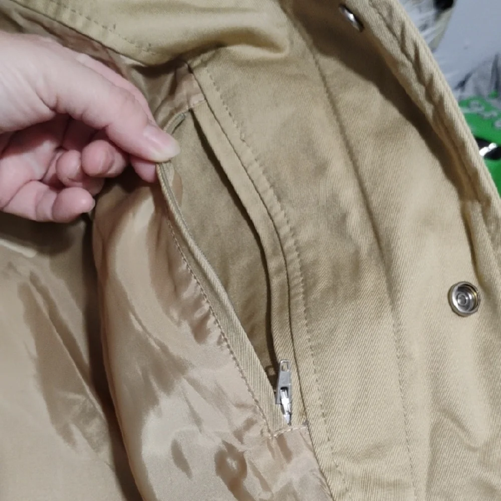 (X-58) Mango MNG Man Beige Utility Jacket Never Worn Sz.S - Picture 13 of 14